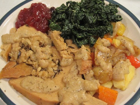 Tofurky Roast with Gravy - IMG_7387