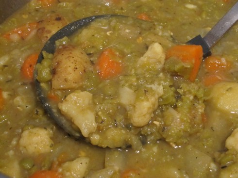 Chunky Curried Split Pea Soup
