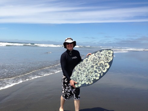 Eric with Skimboard