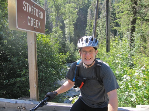 Eric at the trailhead for Stafford Creek