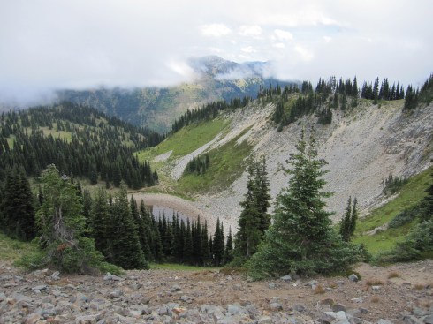 Looking into the ski area - August 24, 2013
