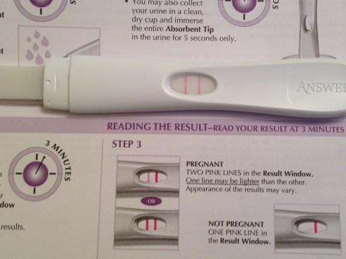 Pregnancy Test - December 6, 2013.