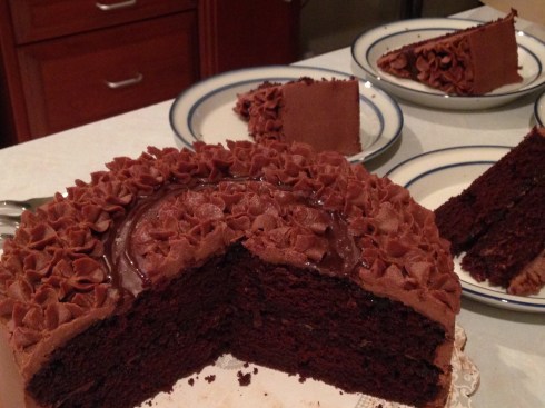 Vegan Chocolate & Salted Caramel Cake - November 2, 2014