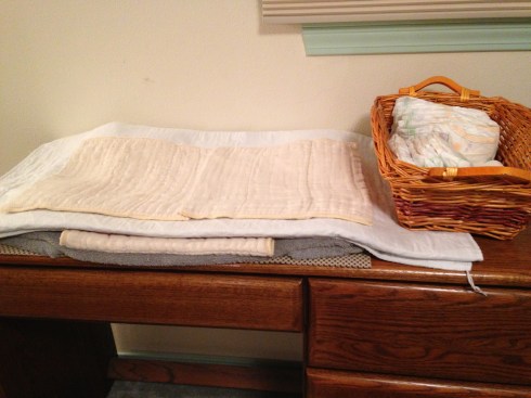 Night time diaper station