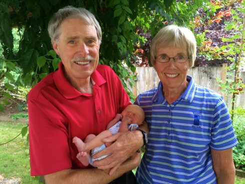 My parents with Todd - August 28, 2014