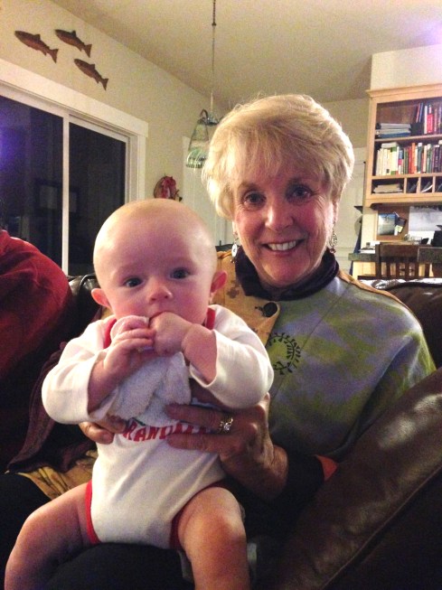 Todd with his great aunt Elaine - December 24, 2014