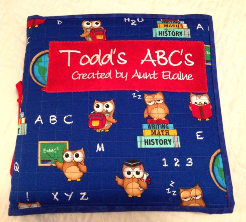 Todd's ABC Book from Aunt Elaine