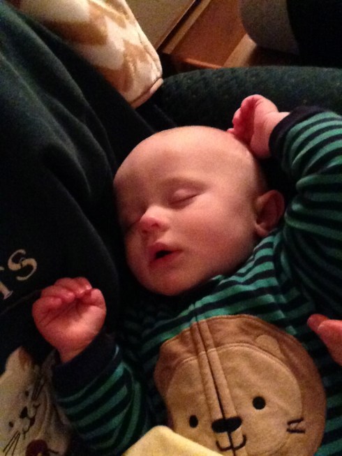 Sleepy Todd, ready for bed - March 24, 2015