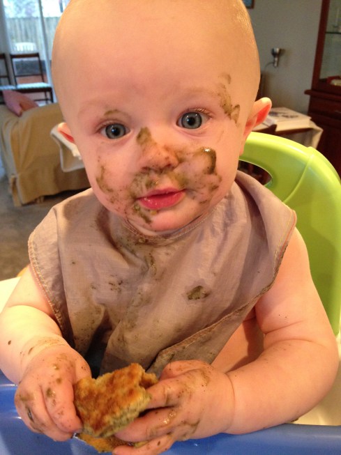 Green smoothie face paint - March 31, 2015