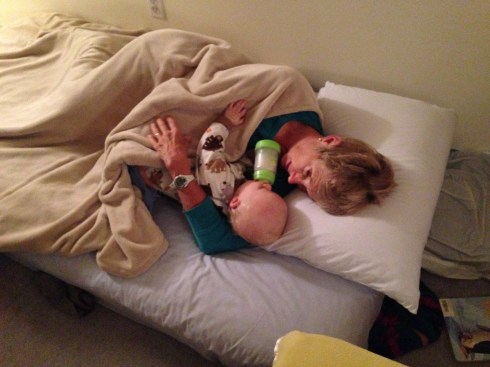 Bottle bonding with Grandma - October 5, 2015