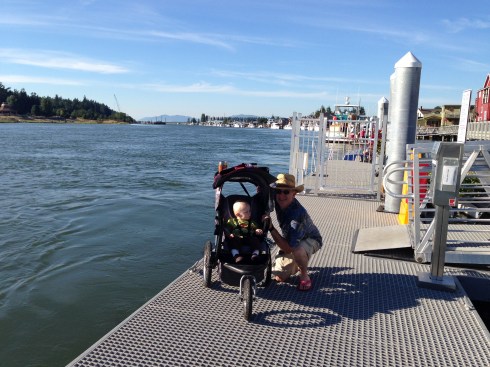 Todd & Eric next to the Swinomish Channel