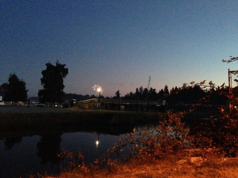 Fireworks over the Swinomish