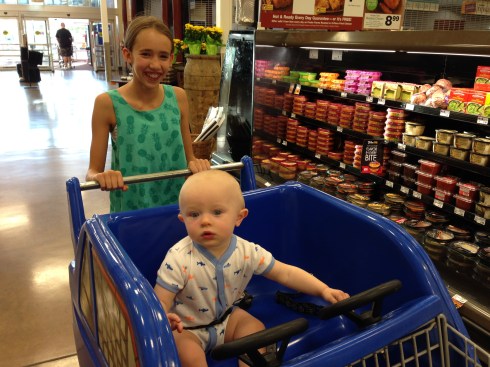 Riding in a car cart - August 9, 2015