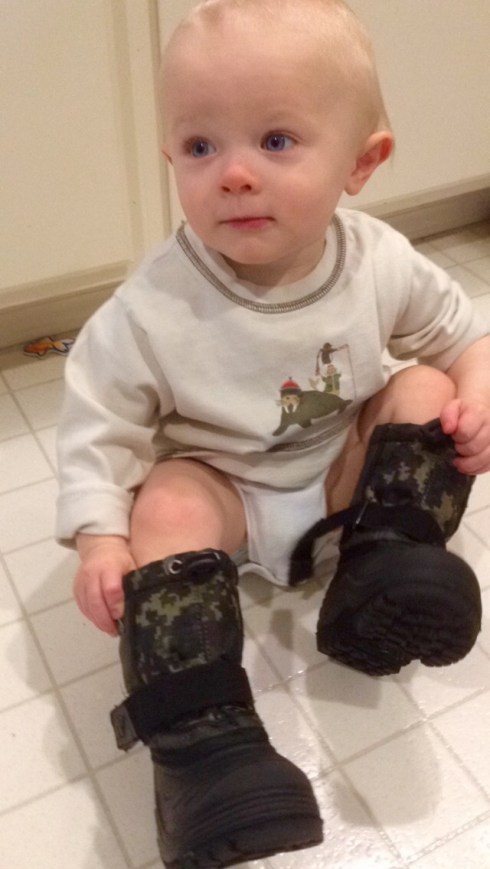 Todd and his boots - December 16, 2015