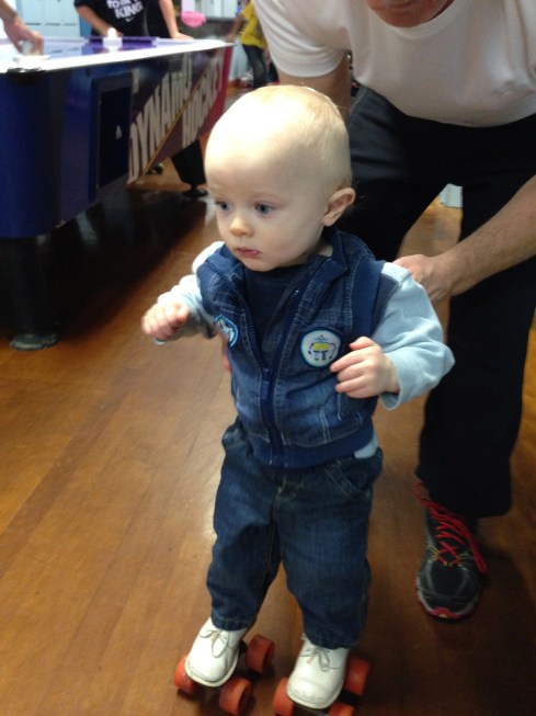 1st time on skates - December 6, 2015