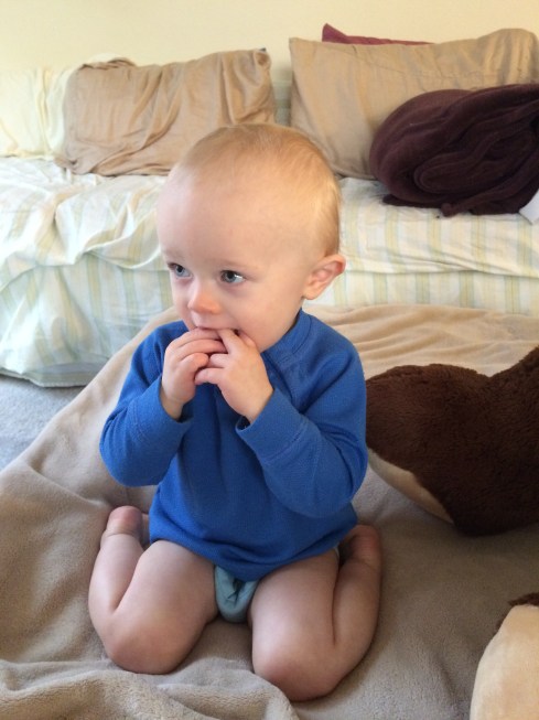 Feeling his teeth - March 1, 2016 