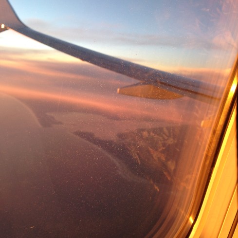 Washington State coastline at Ocean Shores from the plane - June 4, 2016