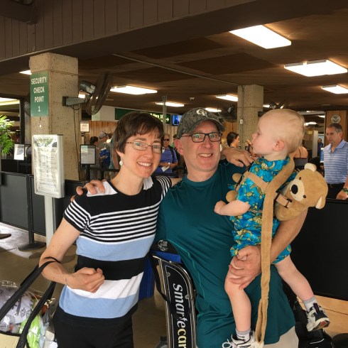 Before going through TSA at Lihue - June 4, 2016