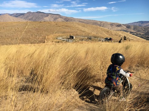 Todd's 1st mountain bike ride - Horse Lake Reserve - October 1, 2016