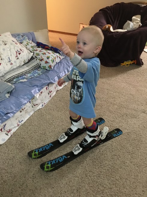 Watching a ski movie -November 21, 2016