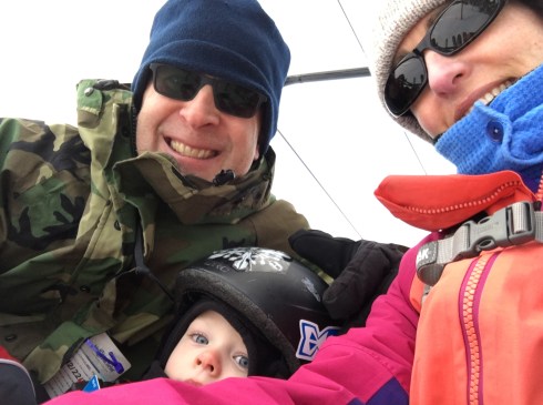 1st day riding a chairlift! - December 22, 2016